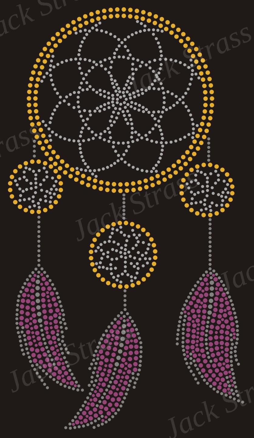 atrape rêve or Dessin strass Attrape rêve or - Jack Strass