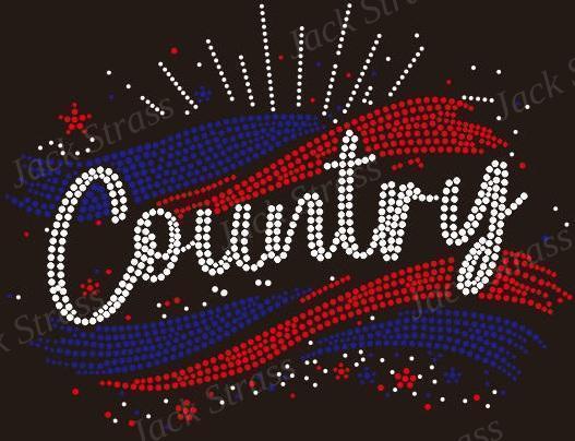 Dessin strass Country bande couleur n°25 - Jack Strass