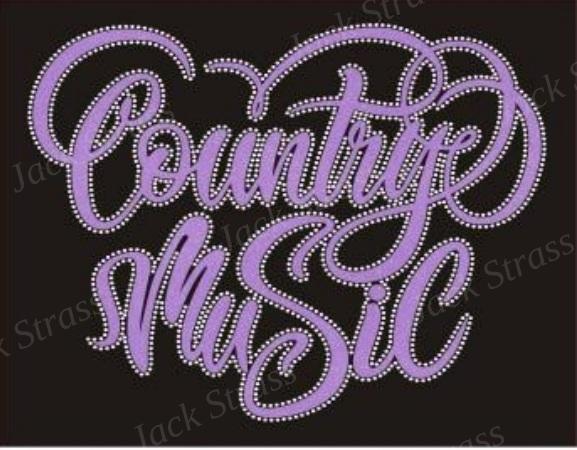Dessin strass Country music n°30 - Jack Strass