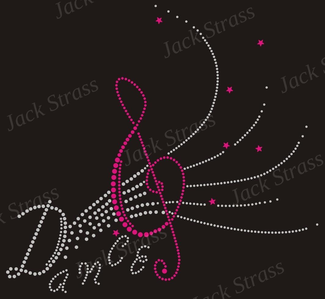 dance 12 Dessin strass Dance clé sol n°12 - Jack Strass