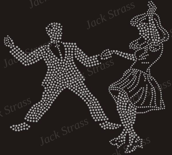 Dessin strass danseurs rock n°29 - Jack Strass