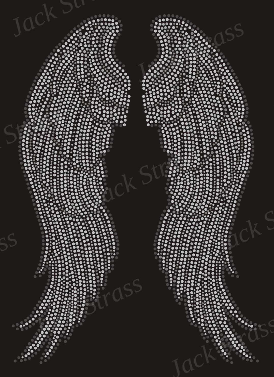 aile 02 Dessin strass Aile traditionnelle n°02 - Jack Strass