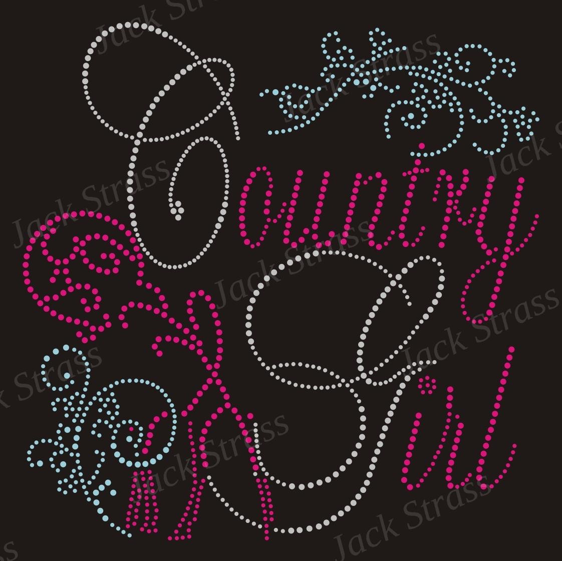 arabesque01 Dessin strass Arabesque Country Girl n°01 - Jack Strass