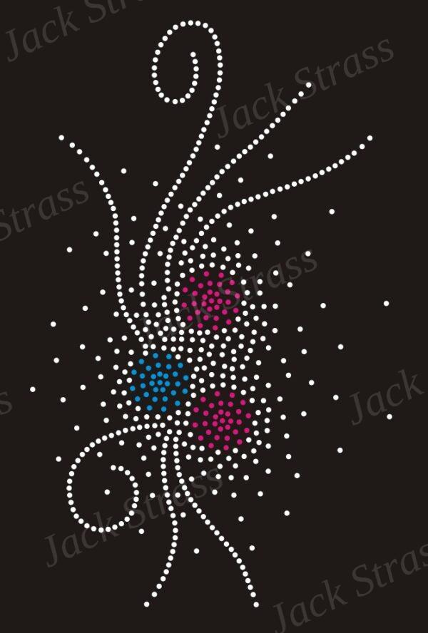 Dessin strass Arabesque 3 points n°02 - Jack Strass