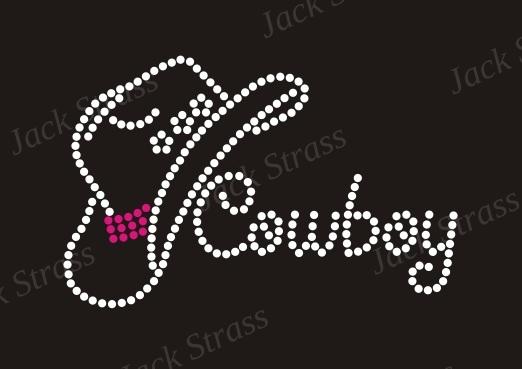 Dessin strass Chapeau cowboy 01 - Jack Strass
