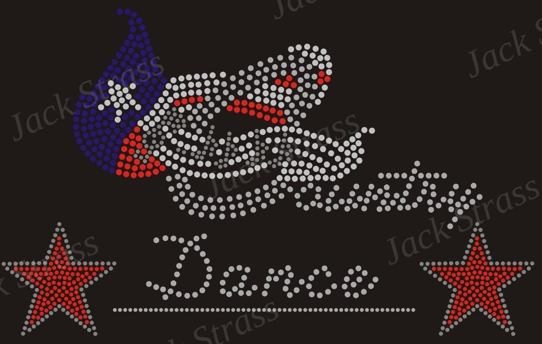 country dance etoile rouge 20 Dessin strass Country dance étoile rouge n°20 - Jack Strass