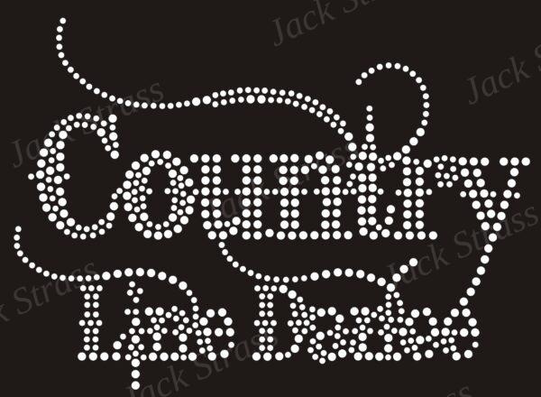 Dessin strass Country line dance n°23 - Jack Strass