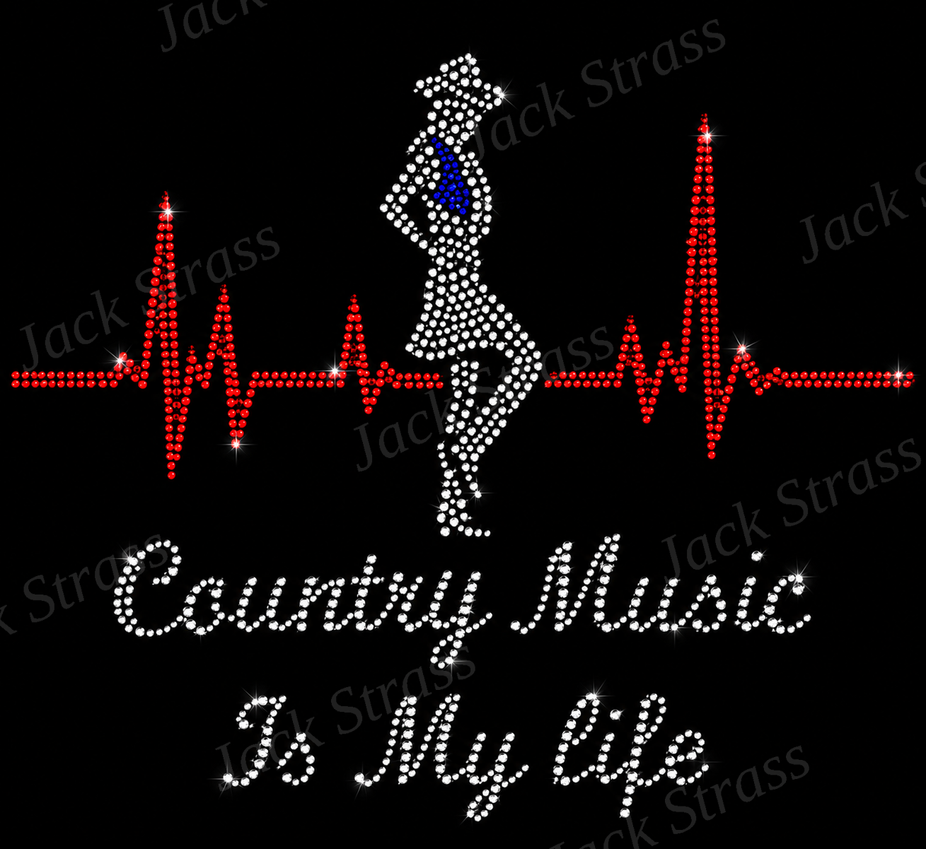 country music is my life 24 Dessin strass Country Music is my life n°24 - Jack Strass