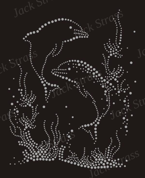 Dessin strass Dauphins - Jack Strass