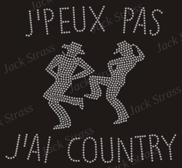 Dessin strass J'peux pas j'ai country n°14 - Jack Strass