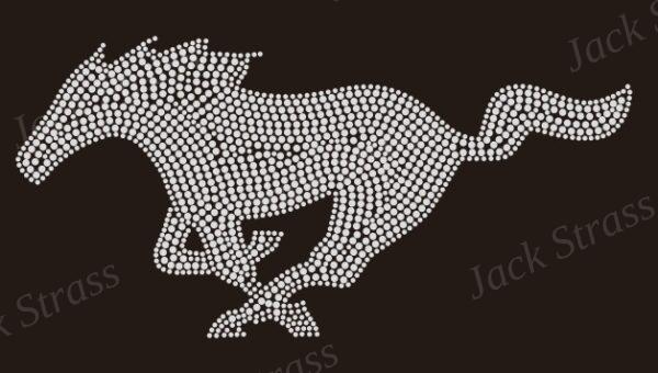 Dessin strass Cheval mustang - Jack Strass