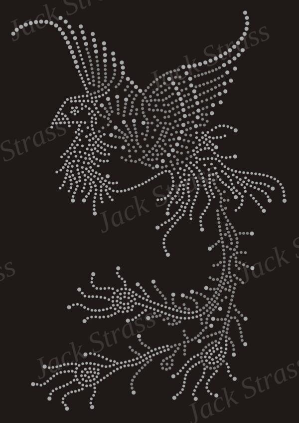 Dessin strass Oiseau du paradis - Jack Strass