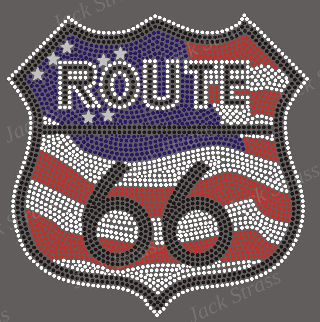 route 66 couleur Dessin strass Route 66 couleur - Jack Strass