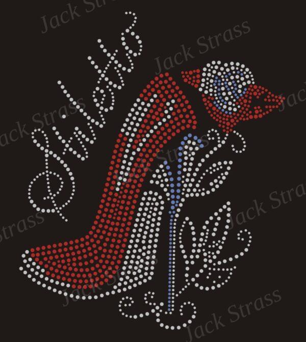 Dessin strass Talon aiguille Stiletto - Jack Strass