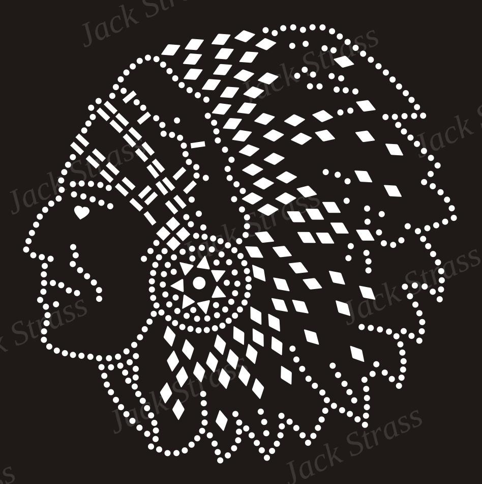tete indien Dessin strass Tête indien - Jack Strass