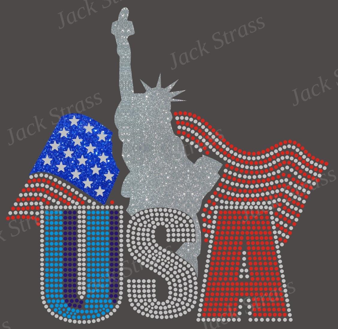 usa liberté Dessin strass USA liberté - Jack Strass