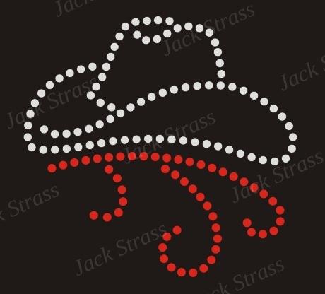 chapeau bandes rouges