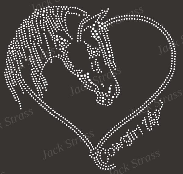 cheval coeur cowgirl up