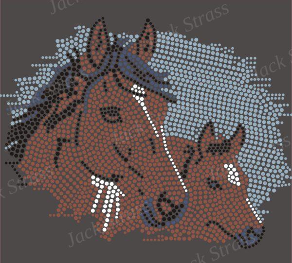 cheval et poulin