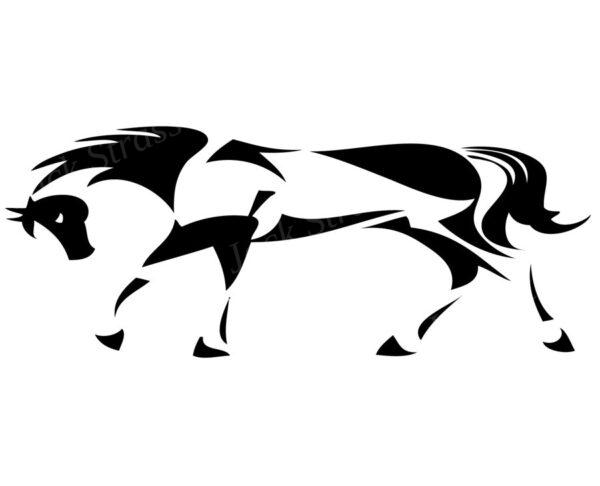 pochoir 10 cheval