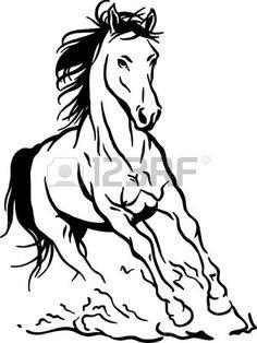 pochoir 150 cheval