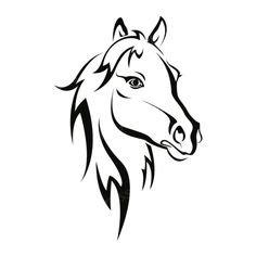 pochoir 152 cheval
