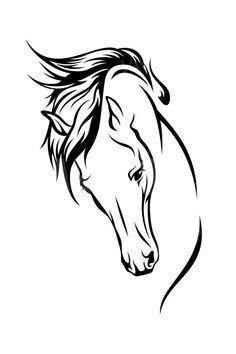 pochoir 158 cheval